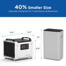 70 Pints Commercial Dehumidifier with Pump for Basement & Home | MOISWELL Defender ME-7S