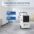 170 Pints Commercial Dehumidifier with Pump and Drain Hose | MOISWELL Explorer VP170
