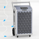 200 Pints Commercial Dehumidifier with Pump and Drain Hose for Basements | MOISWELL Pioneer-XII