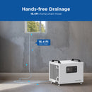 70 Pints Commercial Dehumidifier with Pump for Basement & Home | MOISWELL Defender SP60