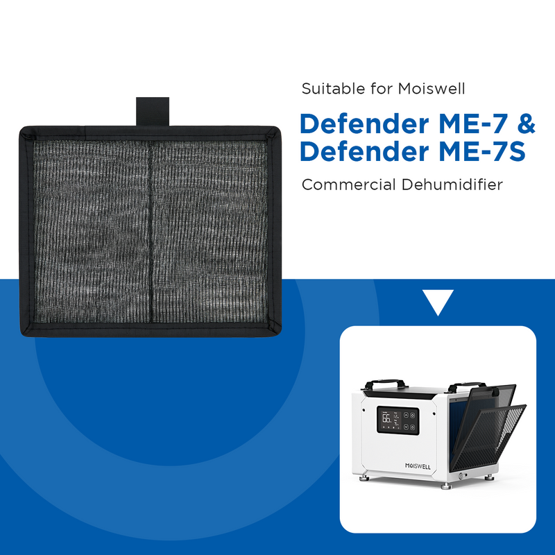 Replacement Filter Compatible with Commercial Dehumidifiers ME-7/ME-7S