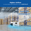 235 Pints Commercial Dehumidifier with Pump and Drain Hose for Crawlspace & Basement | MOISWELL Defender MP100