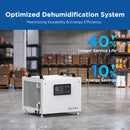 70 Pints Commercial Dehumidifier with Pump for Basement & Home | MOISWELL Defender SP60