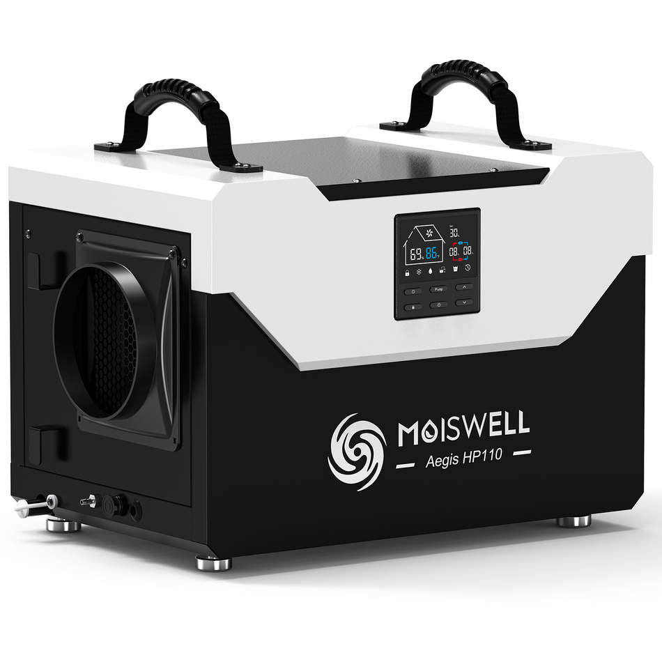 120 Pints Commercial Dehumidifier with Pump for Crawl Space | MOISWELL Aegis HP110