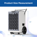 160 Pints Commercial Dehumidifier with Pump and Drain Hose for Basements | MOISWELL Pioneer-XI
