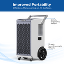 260 Pints Commercial Dehumidifier with Pump and Drain Hose for Basements | MOISWELL Pioneer-XIII