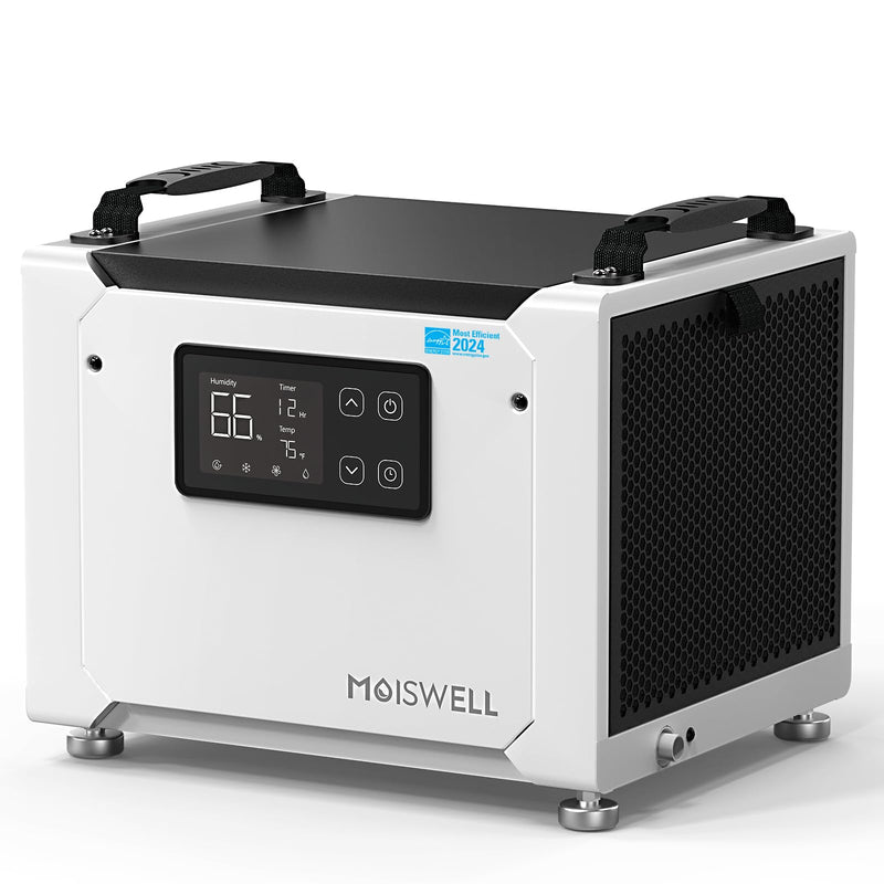 70 Pints Commercial Dehumidifier with Drain Hose for Basement & Home | MOISWELL Defender ME-7