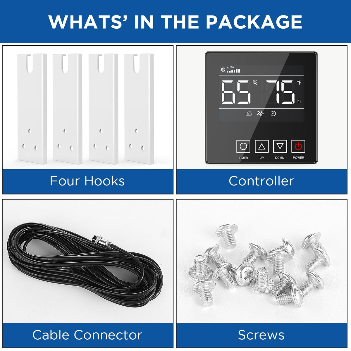 Remote Control for Moiswell Crawlspace Dehumidifiers – M145|MP145|M70|