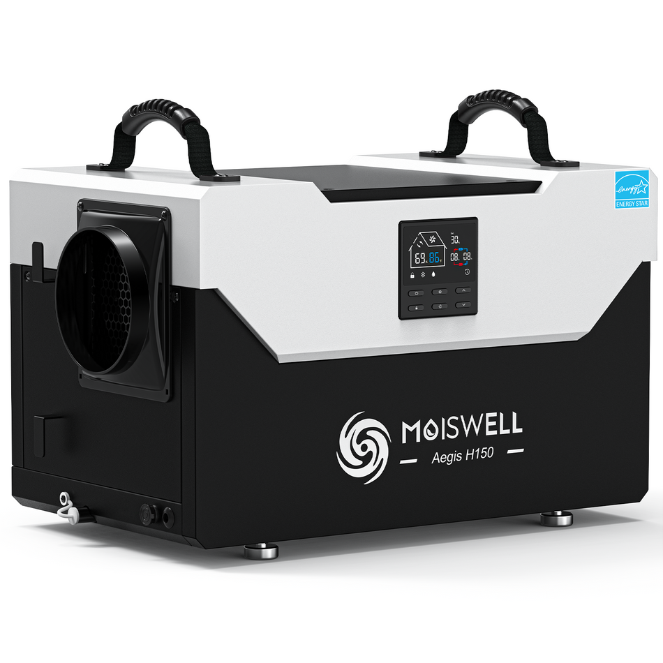 155 Pints Energy Star Commercial Dehumidifier for Crawl Space | MOISWELL Aegis H150