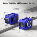 190 Pints Commercial Dehumidifier  with Pump and Drain Hose | MOISWELL Master RD200