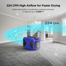 190 Pints Commercial Dehumidifier  with Pump and Drain Hose | MOISWELL Master RD200