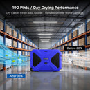 190 Pints Commercial Dehumidifier  with Pump and Drain Hose | MOISWELL Master RD200