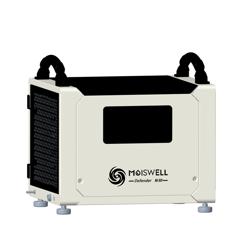 80 Pint Commercial Dehumidifier with Drain Hose for Crawlspace & Basement | MOISWELL Defender M80
