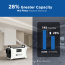 145 Pint Commercial Dehumidifier with Drain Hose for Crawlspace & Basement | MOISWELL Defender M145