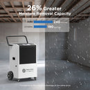 240 Pints Commercial Dehumidifier with Pump and Drain Hose | MOISWELL Explorer VP240