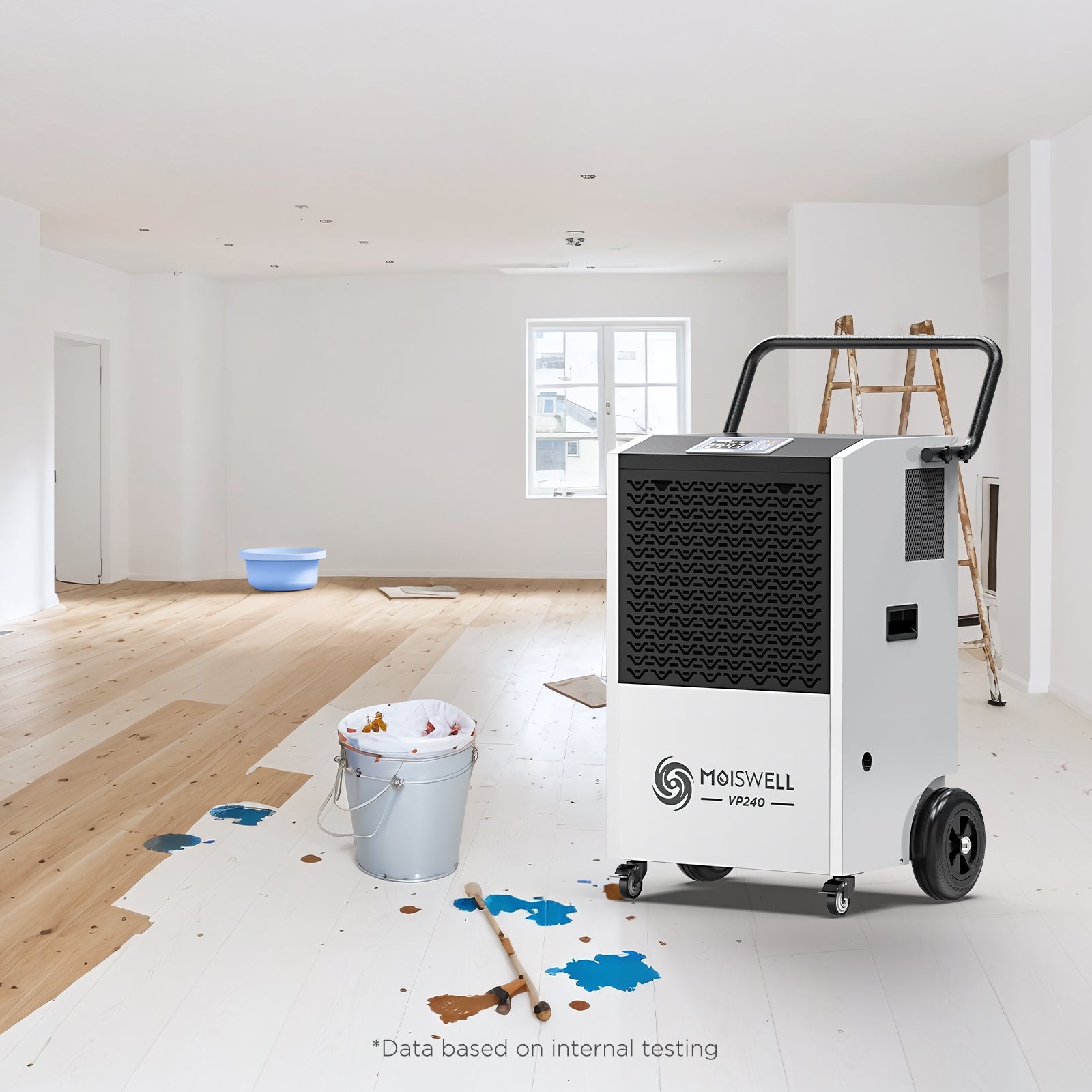 240 Pints Commercial Dehumidifier with Pump and Drain Hose | MOISWELL Explorer VP240