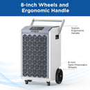 200 Pints Commercial Dehumidifier with Pump and Drain Hose for Basements | MOISWELL Pioneer-XII