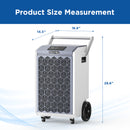 200 Pints Commercial Dehumidifier with Pump and Drain Hose for Basements | MOISWELL Pioneer-XII