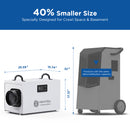 235 Pints Commercial Dehumidifier with Pump and Drain Hose for Crawlspace & Basement | MOISWELL Defender MP100