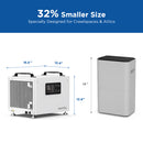 70 Pints Commercial Dehumidifier with Pump for Basement & Home | MOISWELL Defender SP60