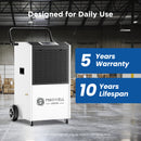 170 Pints Commercial Dehumidifier with Pump and Drain Hose | MOISWELL Explorer VP170