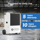 240 Pints Commercial Dehumidifier with Pump and Drain Hose | MOISWELL Explorer VP240